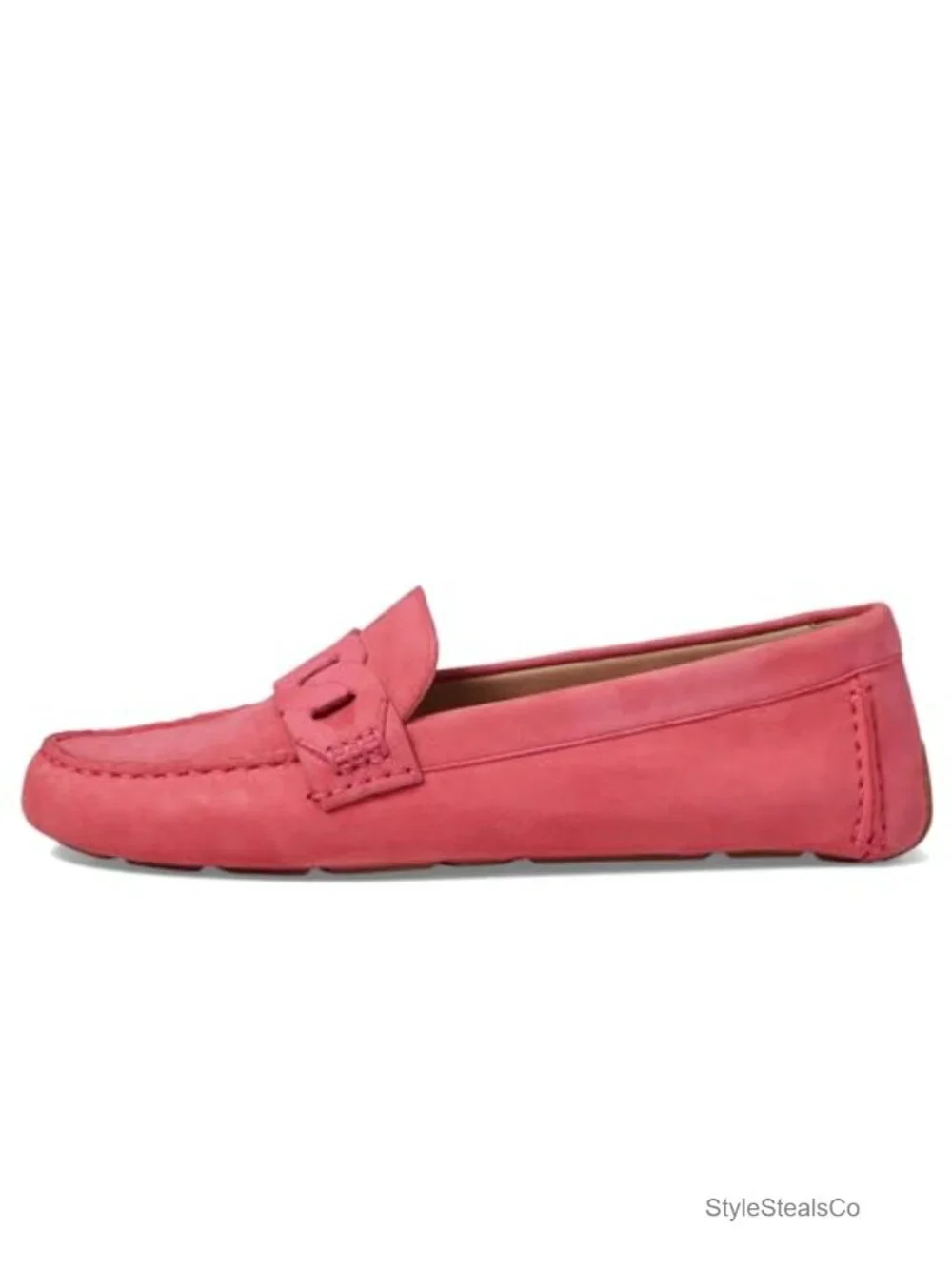 Women's Driver Loafers Leverback Laser Chain PU Sock Lining Casual Slip-On